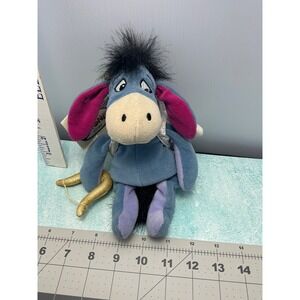 Disney Store Eeyore Cupid‎ Mini Bean Bag Plush 9" With Tags Valentine's Day